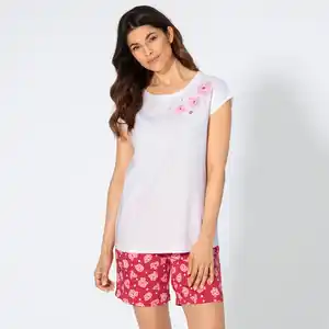 Damen-Shorty aus Baumwolle, 2-teilig