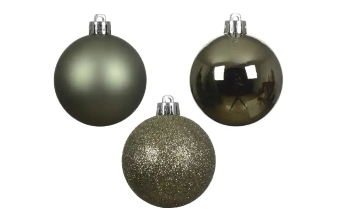 Bild 2 von Set Weihnachtskugeln, rosmarin, 6 cm