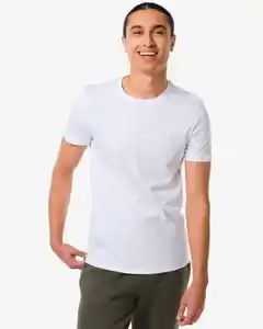 2er-Pack Herren-T-Shirts, Regular Fit, Rundhalsausschnitt weiß