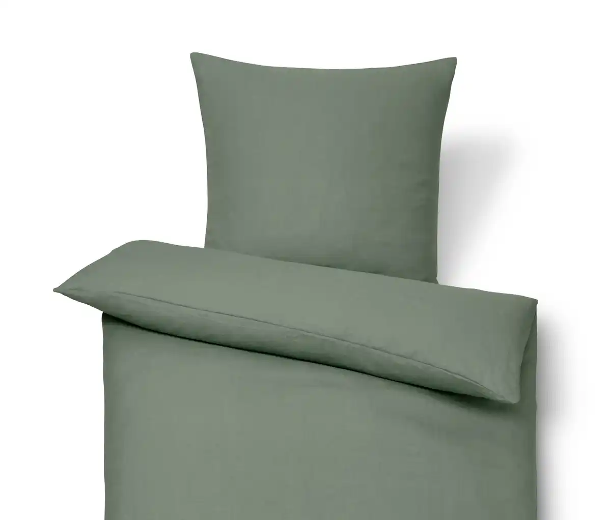 Bild 1 von Leinen-Bettwäsche, grün, Normalgröße
