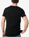 Bild 2 von Herren-T-Shirt, Slim Fit, V-Ausschnitt , extralang schwarz