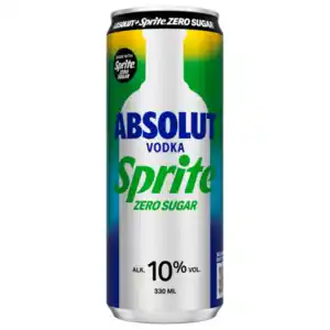 Absolut Vodka Sprite Zero Sugar 0,33l
