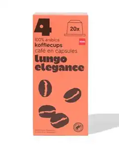 20er-Pack Kaffeekapseln, Lungo Elegance