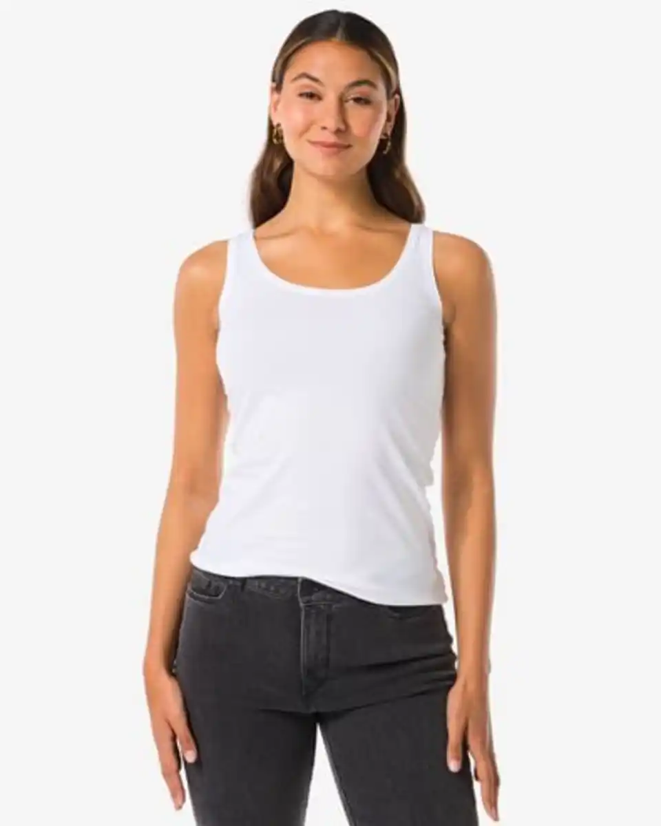 Bild 1 von Damen-Top, Biobaumwolle weiß