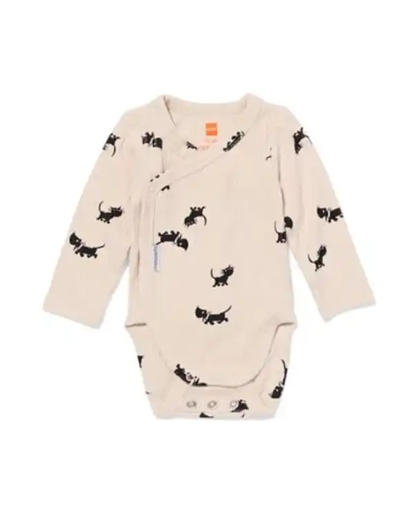 Bild 1 von Takkie-Newborn-Wickelstrampler zum Mitwachsen, LENZING™ ECOVERO™, gerippt ecru