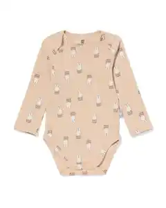 Miffy-Strampler aus Baumwolle mit Stretch beige