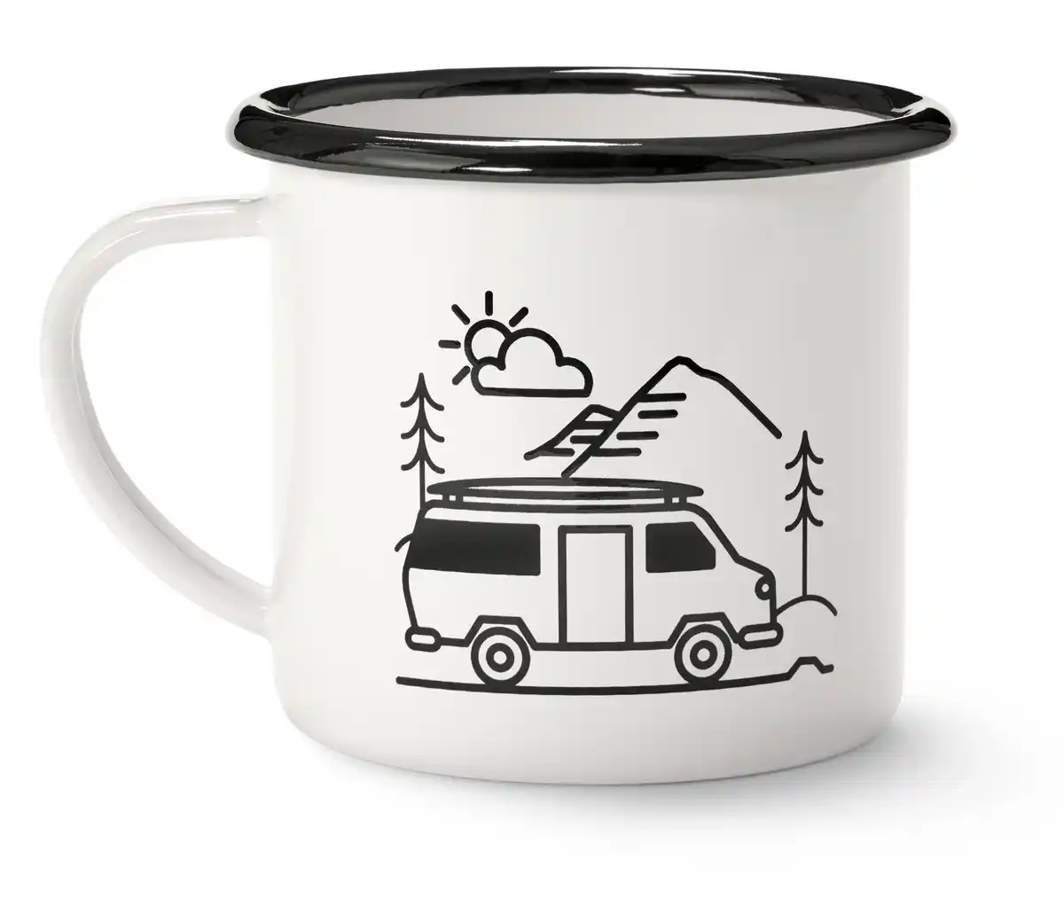 Bild 1 von Emaille-Kaffeebecher, 380 ml