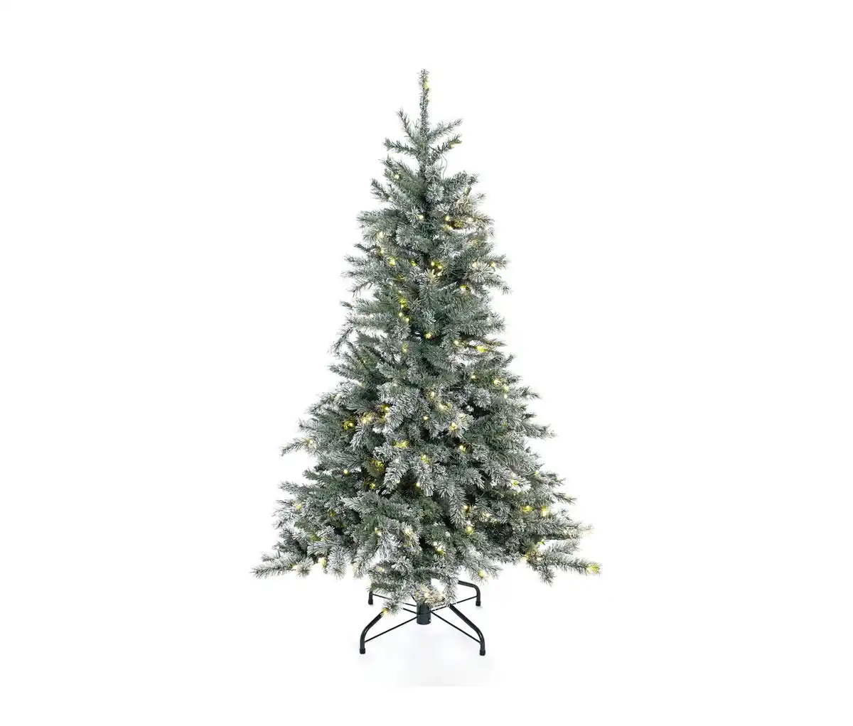 Bild 1 von Künstlicher Weihnachtsbaum »Fichte« beschneit mit LED-Lichterkette, 150 cm
