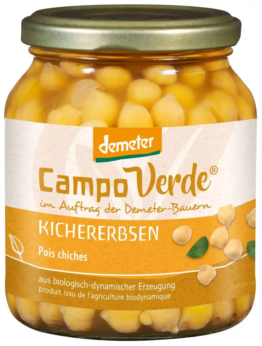 Bild 1 von CAMPO VERDE Demeter Kichererbsen, 350-g-Glas