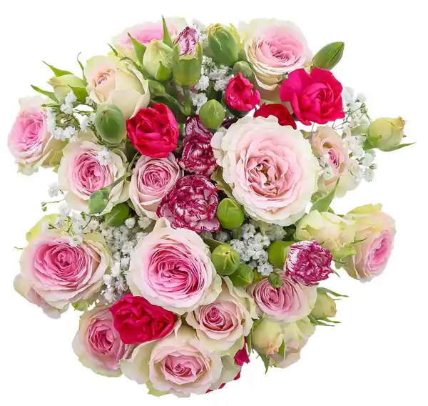 Bild 2 von Nelken-Sprayrosenstrauß