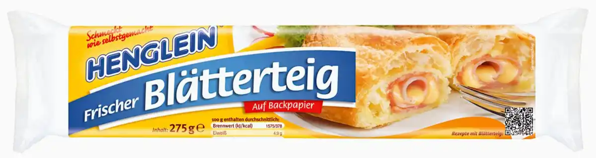 Bild 1 von HENGLEIN Frischer Blätterteig, 275-g-Rolle