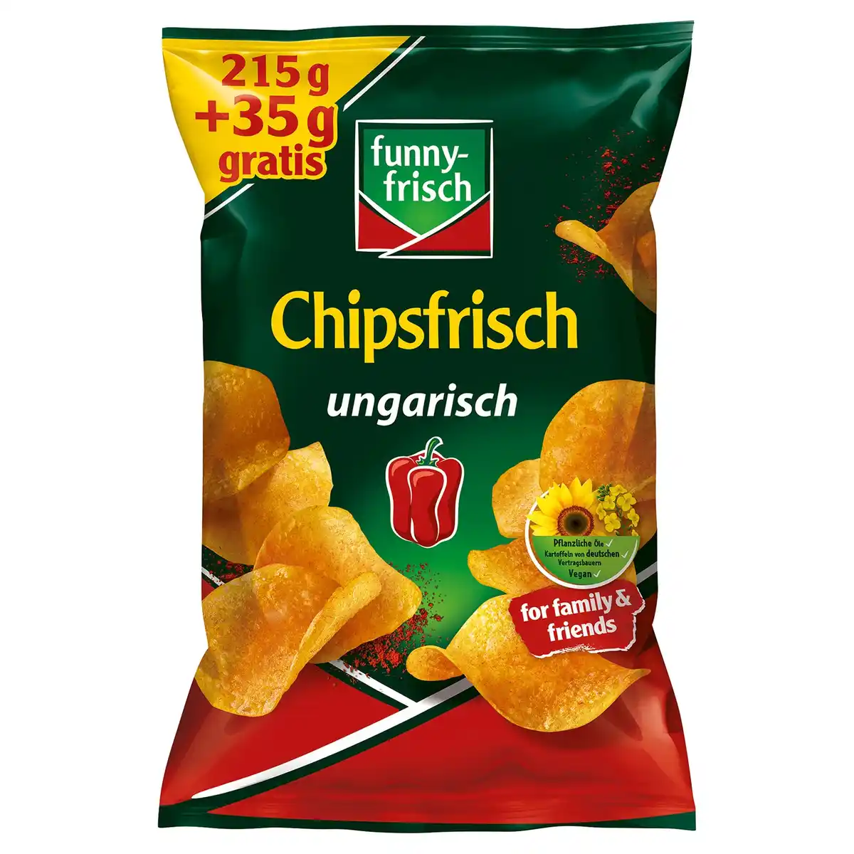 Bild 1 von FUNNY FRISCH Chipsfrisch 250 g, ungarisch