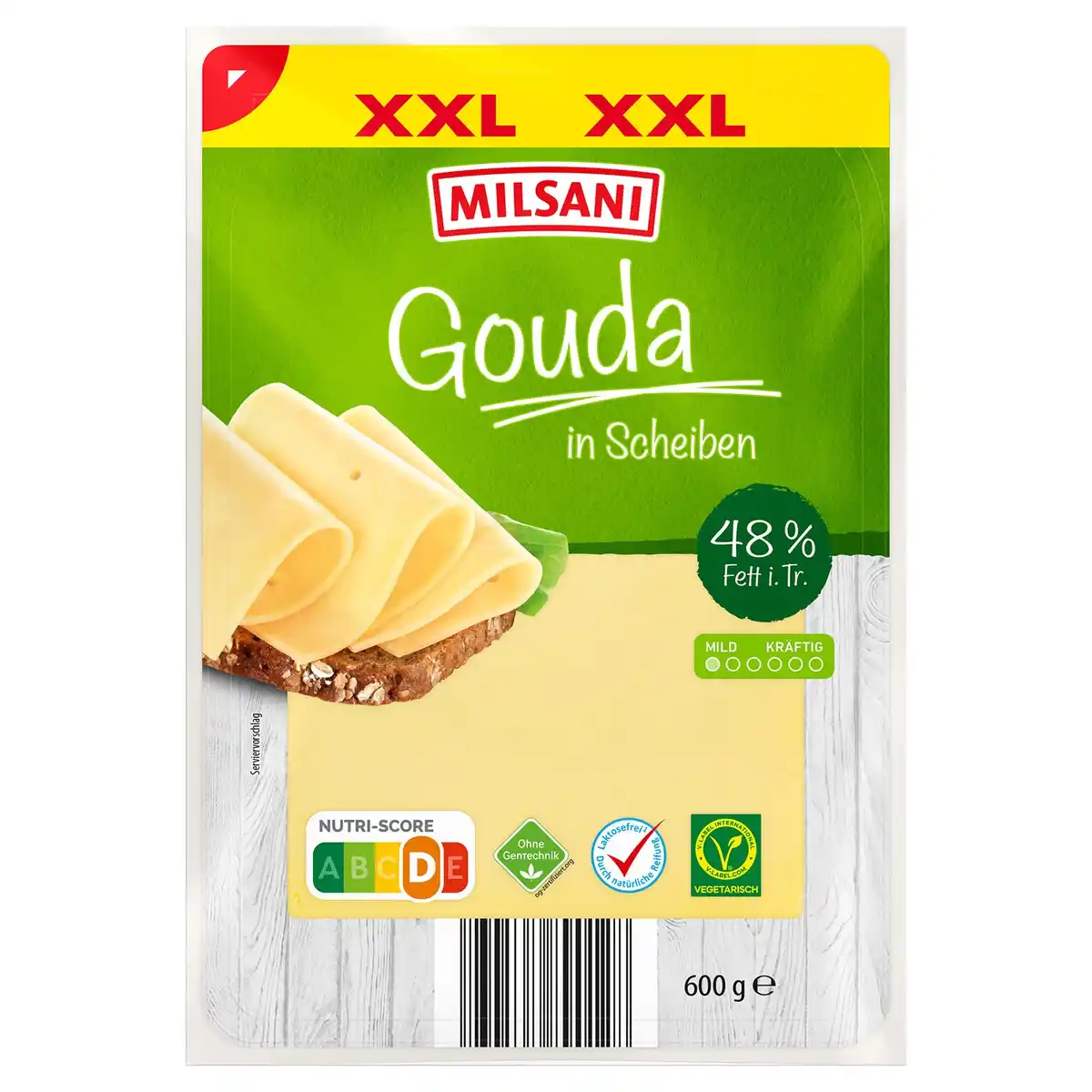 Bild 1 von MILSANI Gouda in Scheiben 600 g