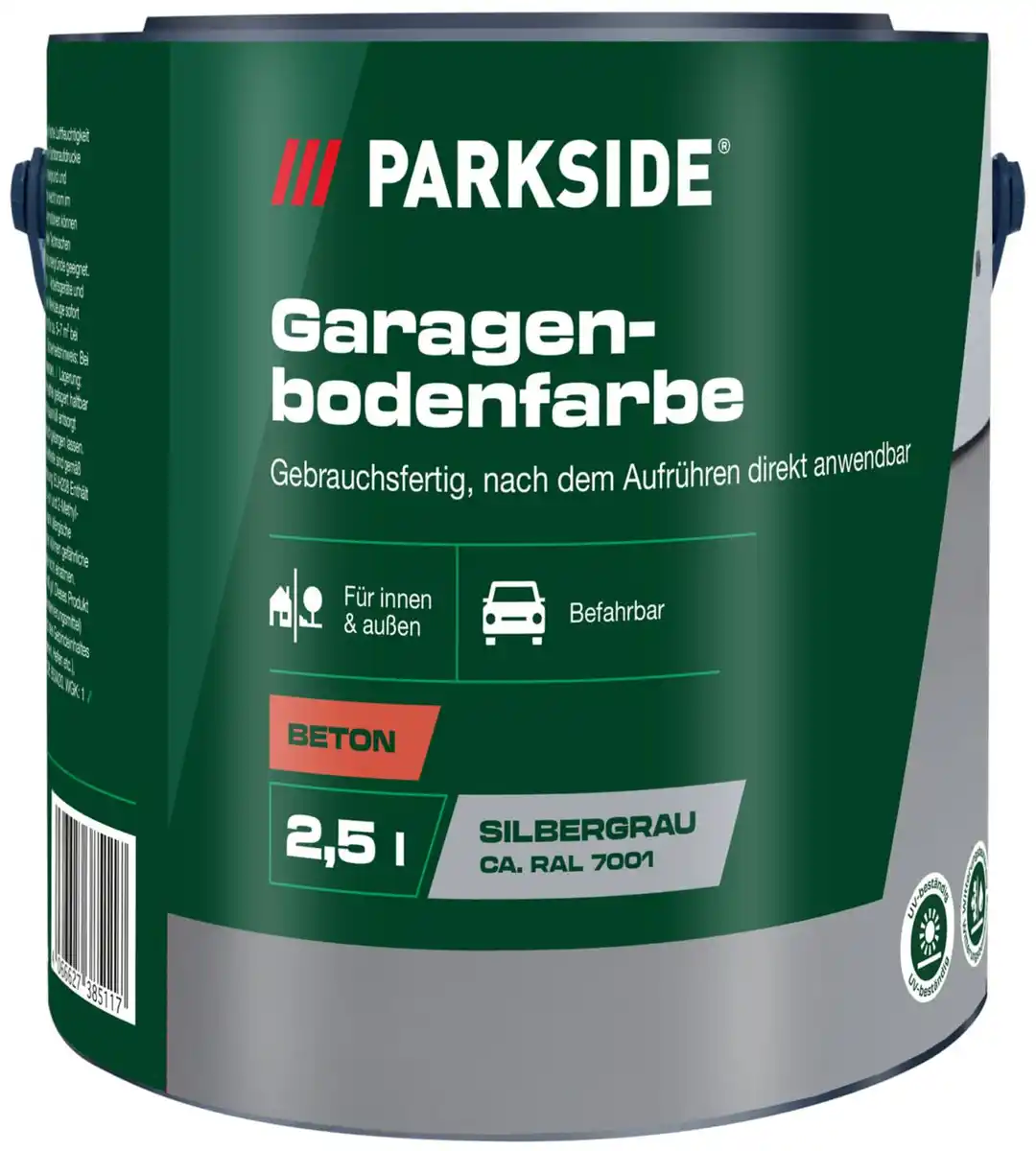 Bild 1 von PARKSIDE® Garagenbodenfarbe silbergrau, 2,5-l-Dose