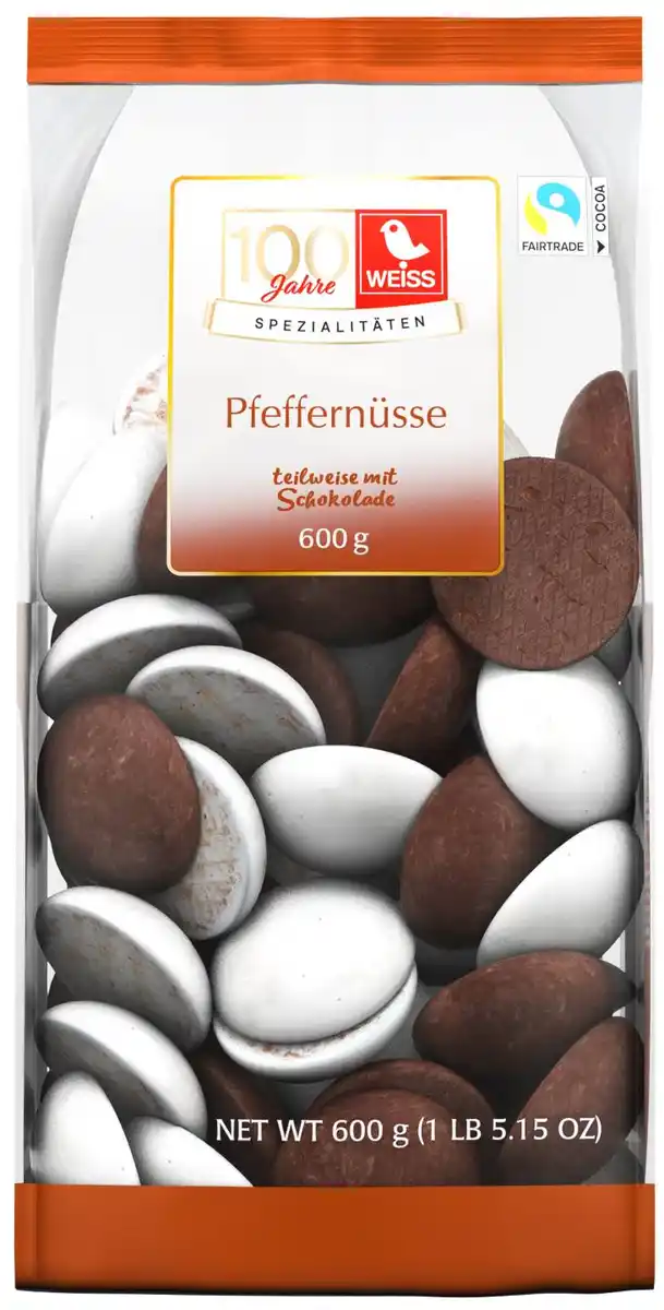 Bild 1 von WEISS Pfeffer-Nüsse, 600-g-Beutel
