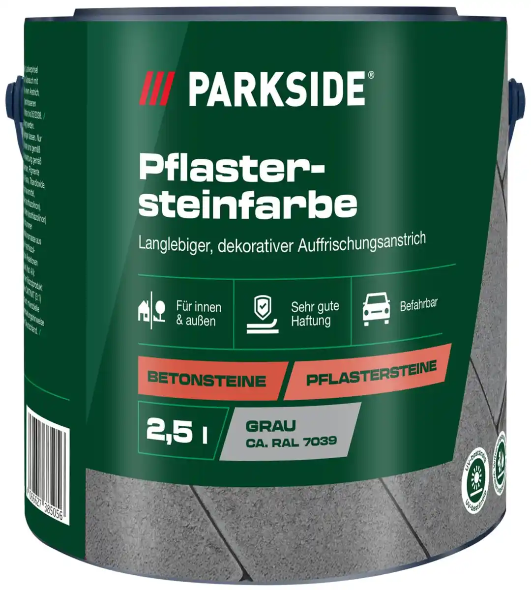 Bild 1 von PARKSIDE® Pflastersteinfarbe grau, 2,5-l-Dose