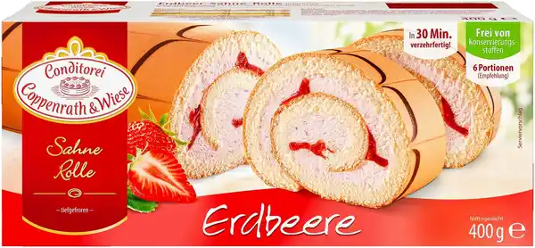 Bild 1 von COPPENRATH & WIESE Sahne-Rolle Erdbeere, 400-g-Packg.