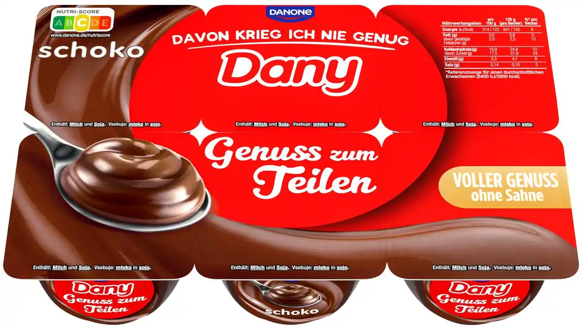 Bild 1 von DANY Pudding, 6 x 125-g-Becher