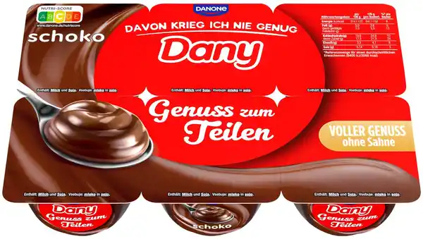 Bild 1 von DANY Pudding, 6 x 125-g-Becher