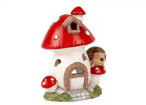 Pilzhaus Terrakotta