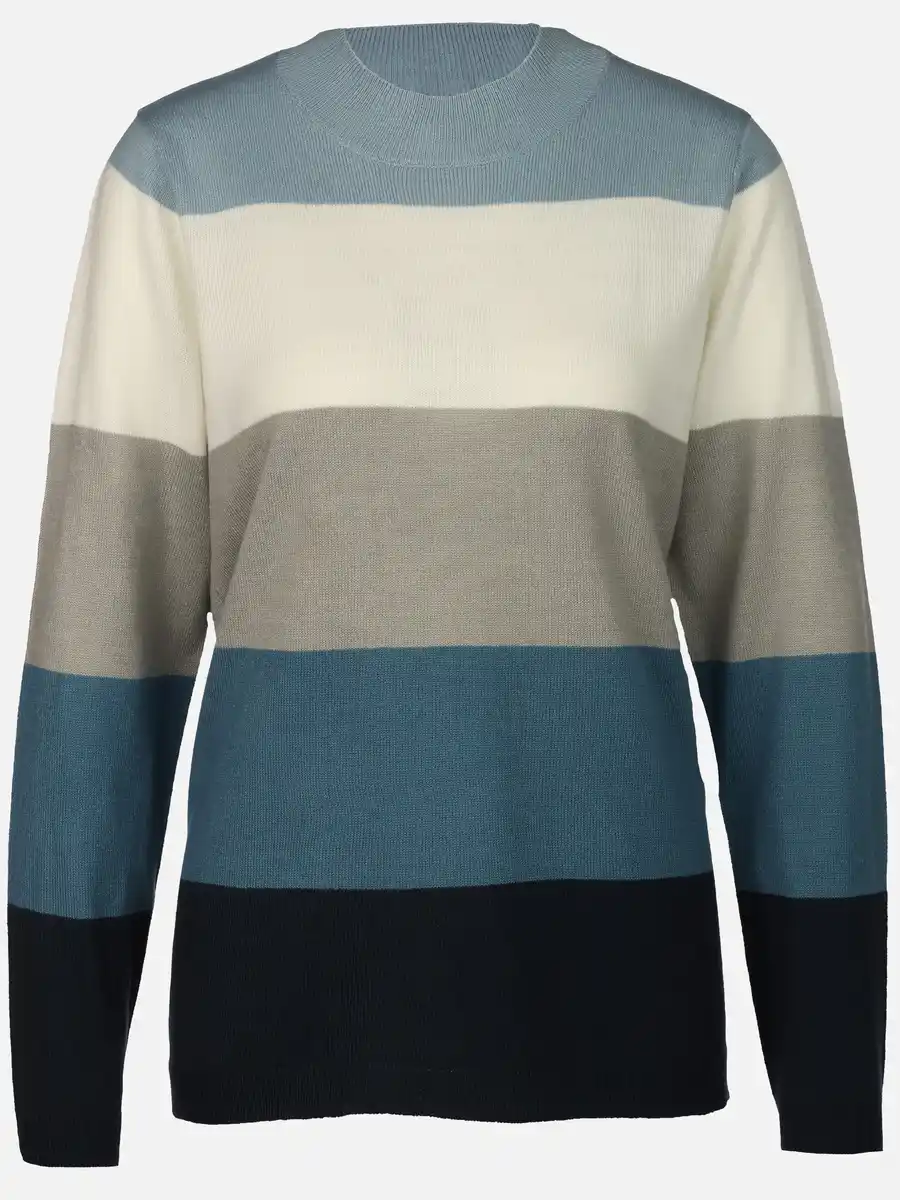 Bild 1 von Damen Pullover "Cashmere Like" mit Streifen Blau