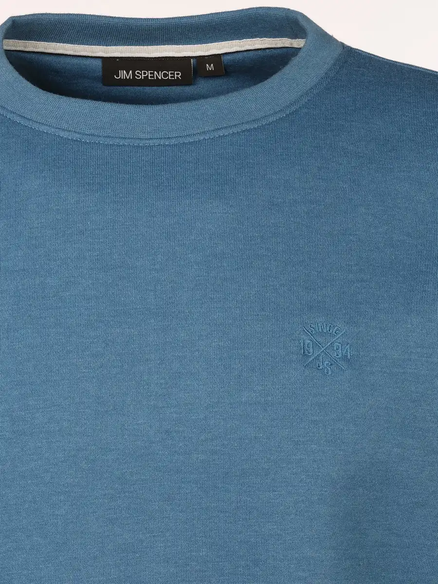 Bild 3 von Herren Sweatshirt in melierter Optik Blau