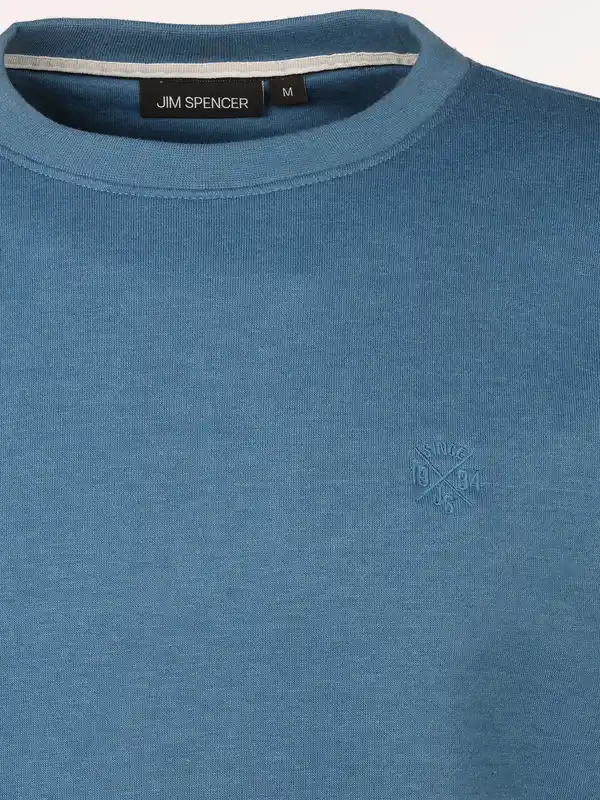 Bild 3 von Herren Sweatshirt in melierter Optik Blau