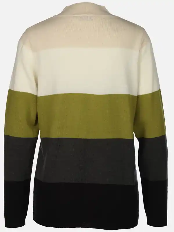 Bild 2 von Damen Pullover "Cashmere Like" mit Streifen Grün