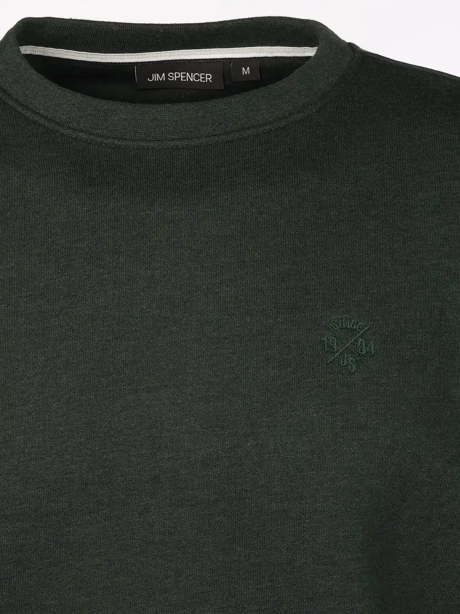 Bild 3 von Herren Sweatshirt in melierter Optik Grün