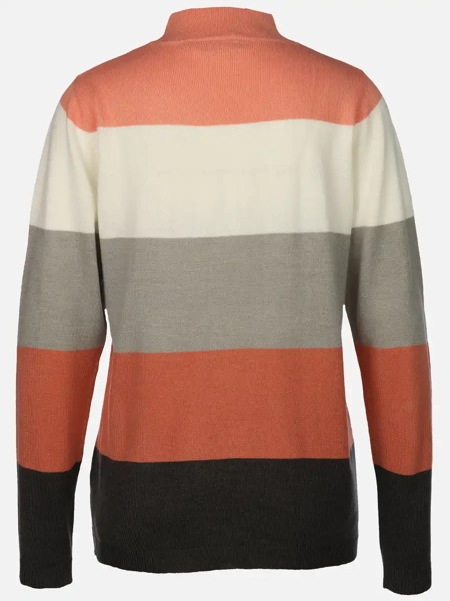 Bild 2 von Damen Pullover "Cashmere Like" mit Streifen Rosa