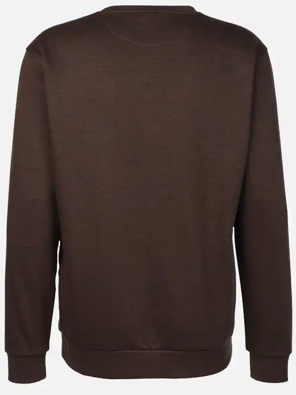 Bild 2 von Herren Sweatshirt in melierter Optik Braun