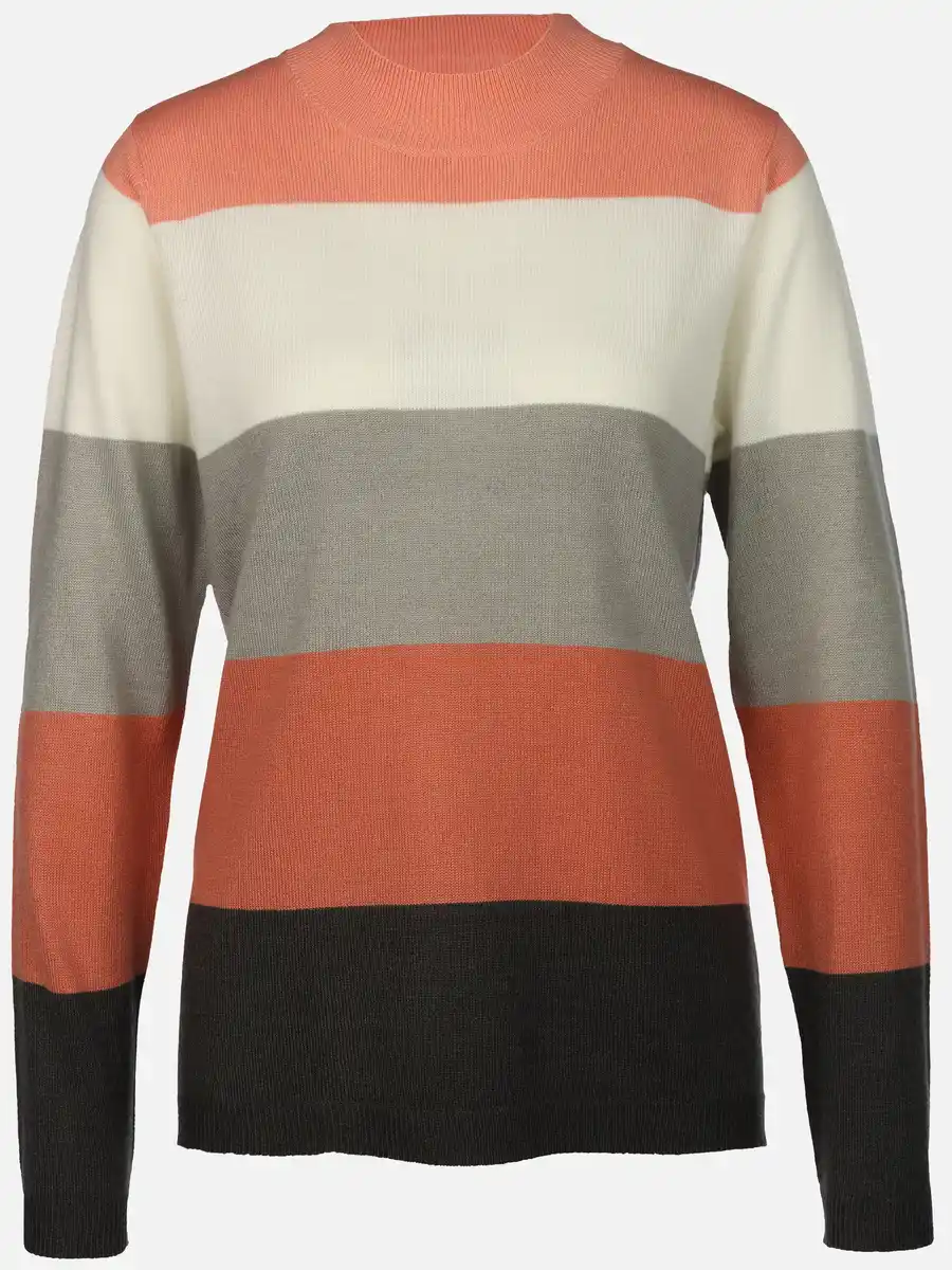 Bild 1 von Damen Pullover "Cashmere Like" mit Streifen Rosa