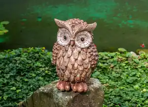 Dekofigur Uhu in Holzoptik 32cm