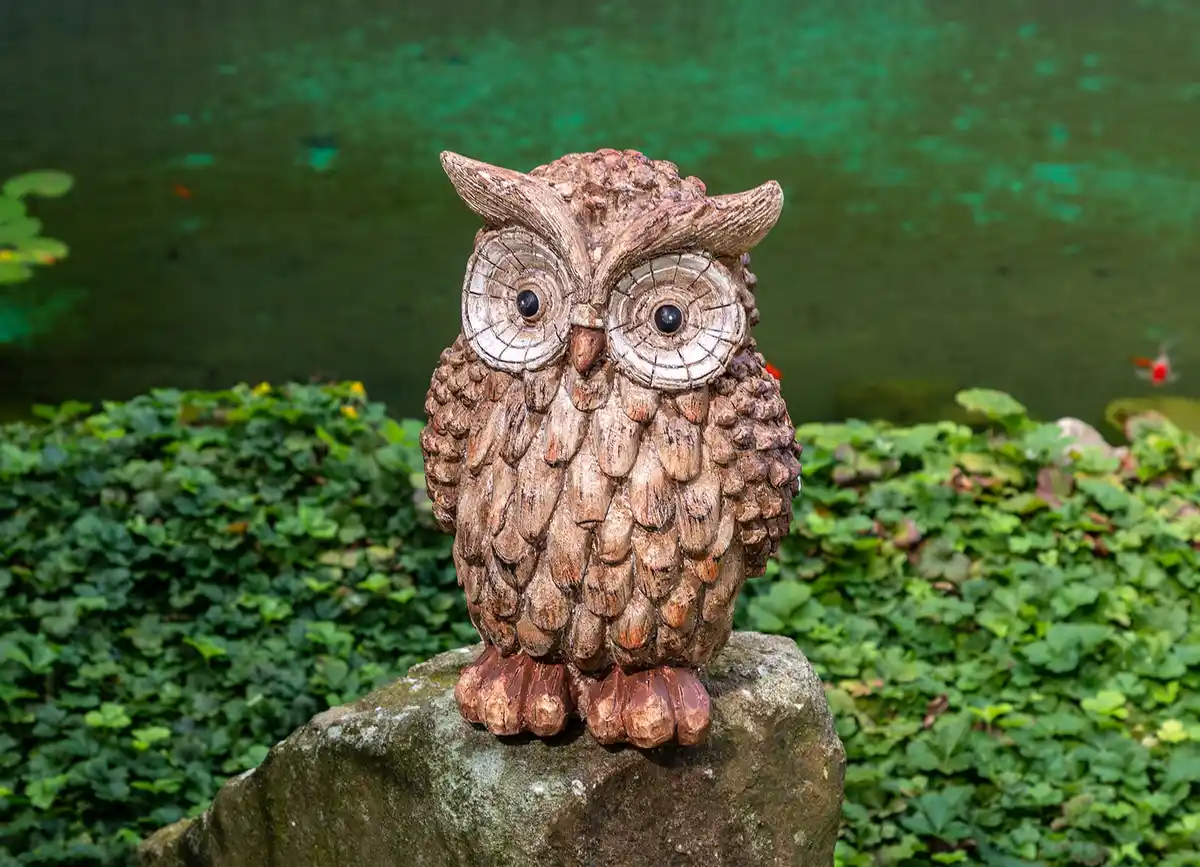 Bild 1 von Dekofigur Uhu in Holzoptik 32cm