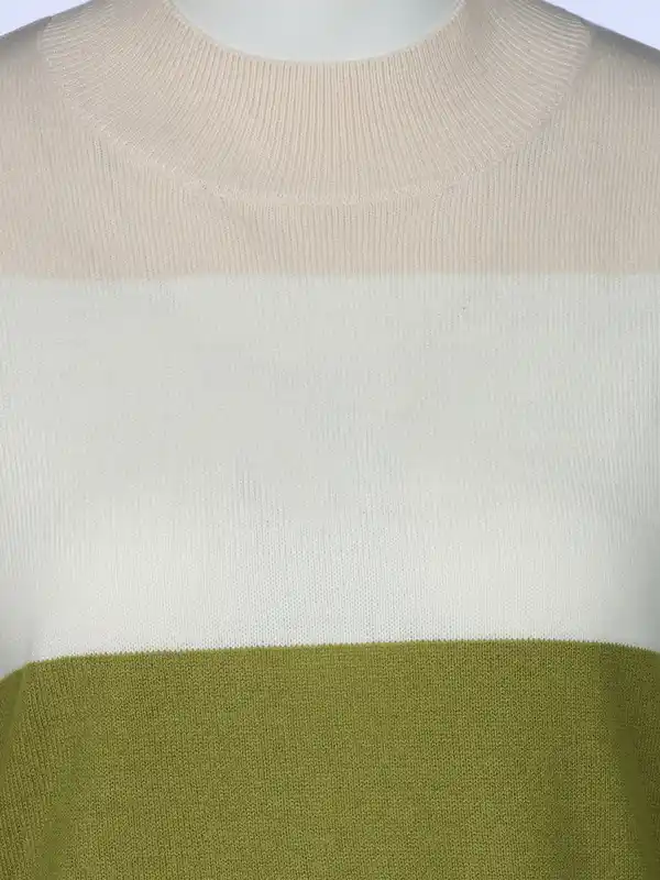 Bild 3 von Damen Pullover "Cashmere Like" mit Streifen Grün