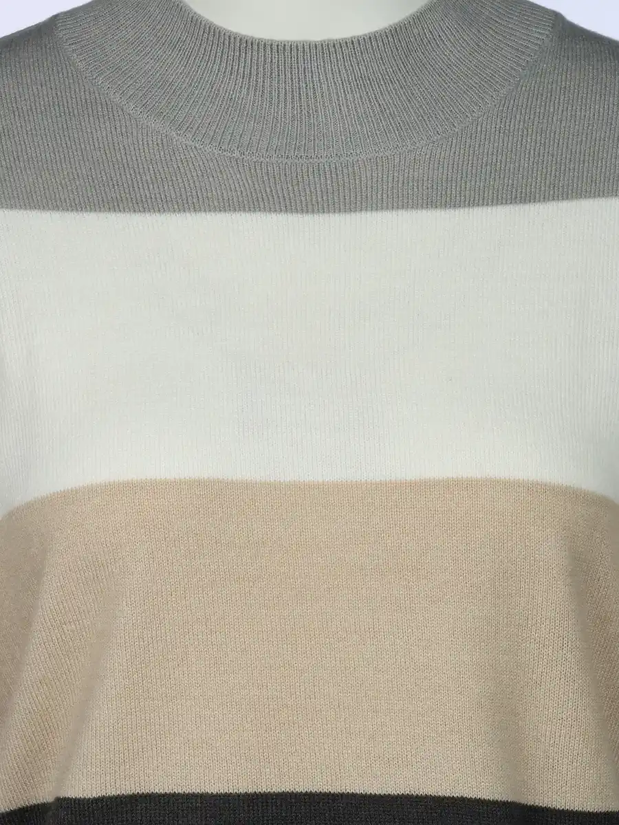 Bild 3 von Damen Pullover "Cashmere Like" mit Streifen Blau