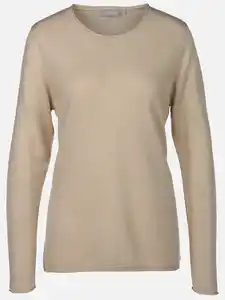 Damen basic Pullover "Cashmere Like" Beige