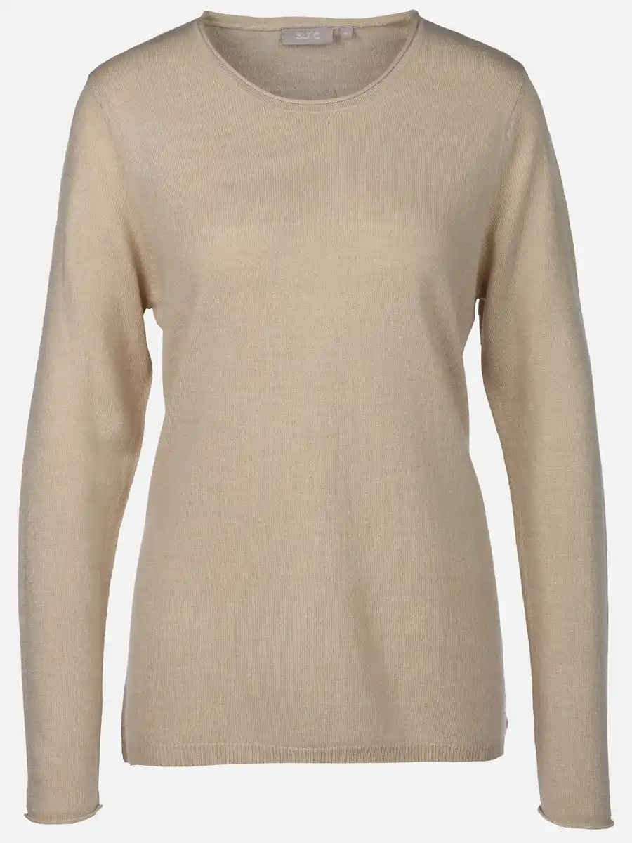 Bild 1 von Damen basic Pullover "Cashmere Like" Beige