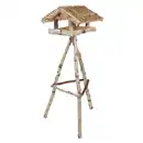 Bild 1 von Vogelfutterhaus mit Standfuß aus Birkenholz 128cm