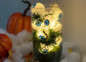 Halloween-Lichterkette 10 LEDs 1,2m Warmweiß