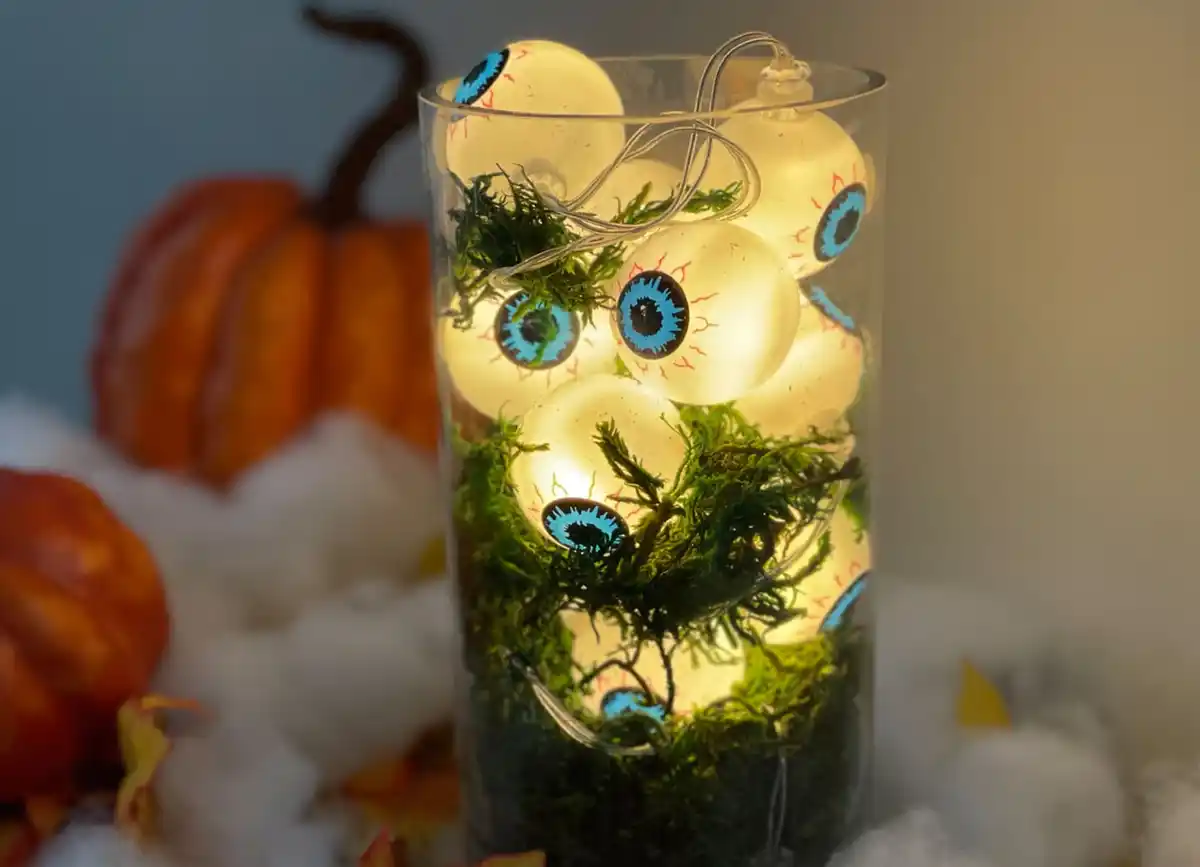 Bild 1 von Halloween-Lichterkette 10 LEDs 1,2m Warmweiß
