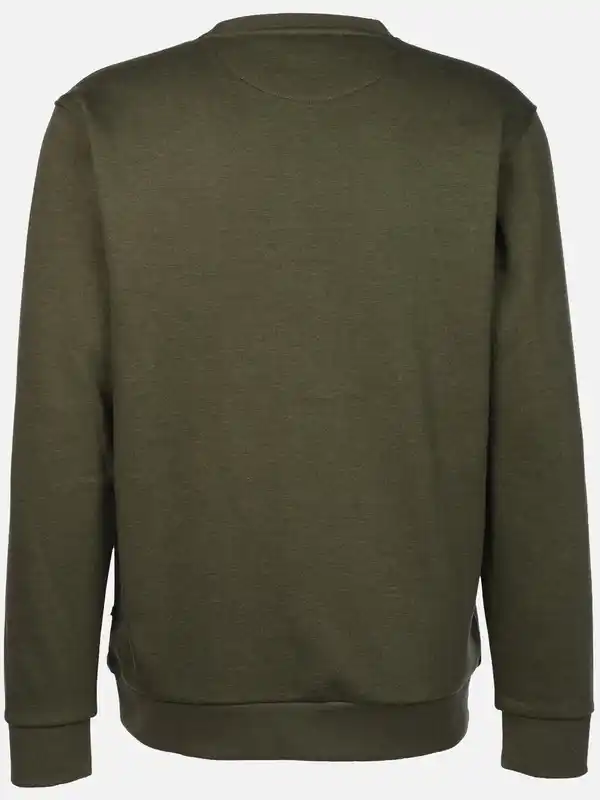 Bild 2 von Herren Sweatshirt in melierter Optik Oliv