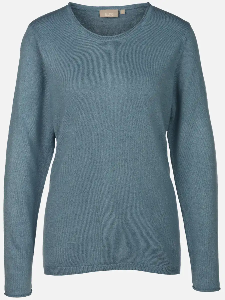 Bild 1 von Damen basic Pullover "Cashmere Like" Blau