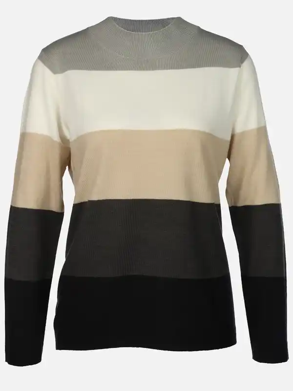 Bild 1 von Damen Pullover "Cashmere Like" mit Streifen Blau