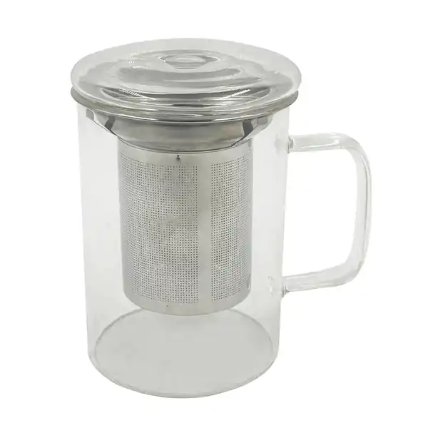 Bild 1 von Glastasse 450ml mit Deckel und Sieb