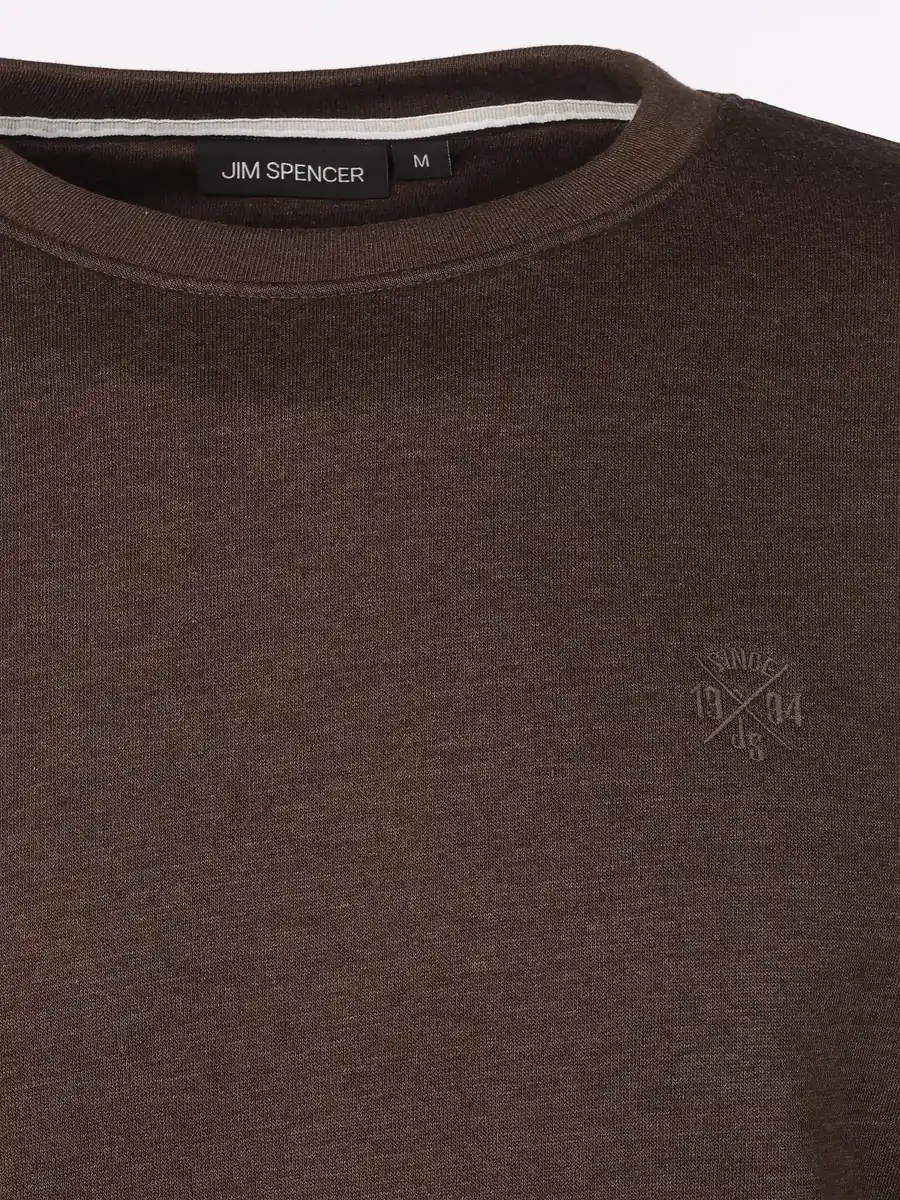 Bild 3 von Herren Sweatshirt in melierter Optik Braun