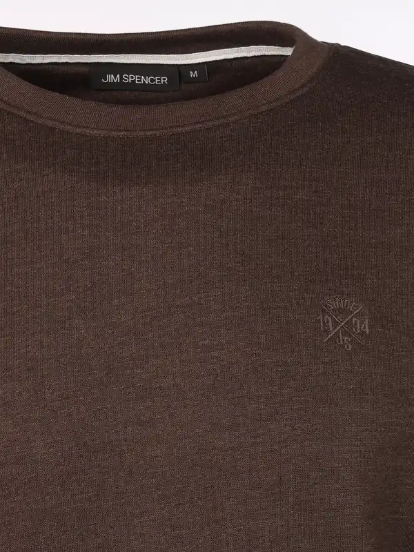 Bild 3 von Herren Sweatshirt in melierter Optik Braun