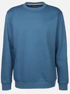Herren Sweatshirt in melierter Optik Blau