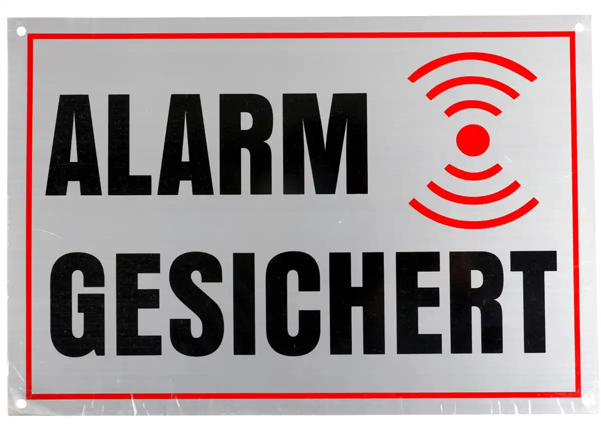 Bild 1 von Warnschild Aluminium