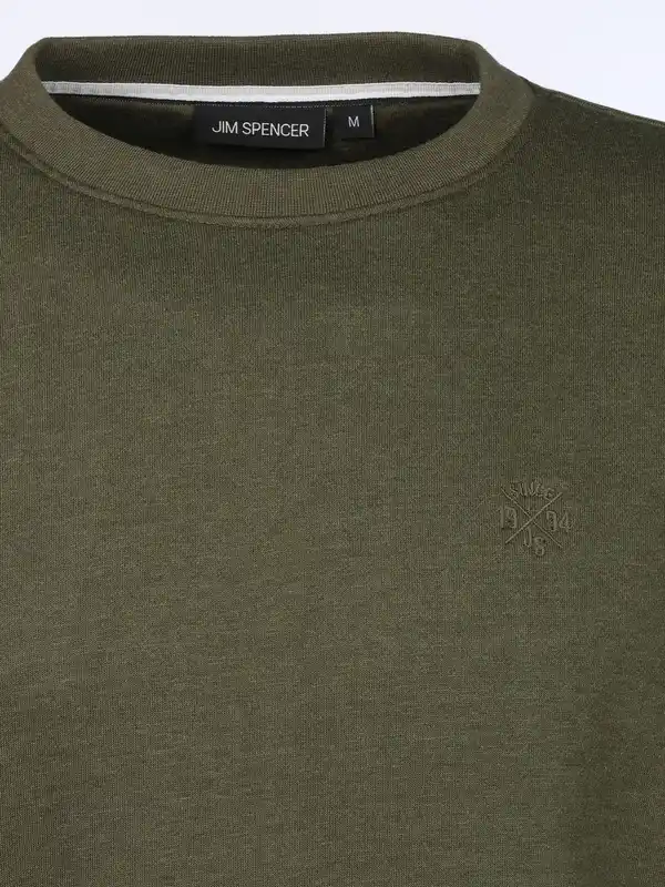 Bild 3 von Herren Sweatshirt in melierter Optik Oliv